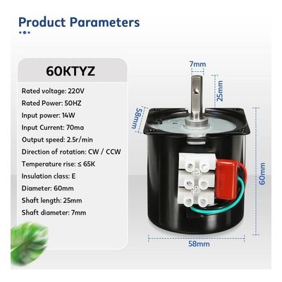 Imagen 2 del producto Motor Parrilla Spiedo 30k solo Motor Sin Cable Sin Acople