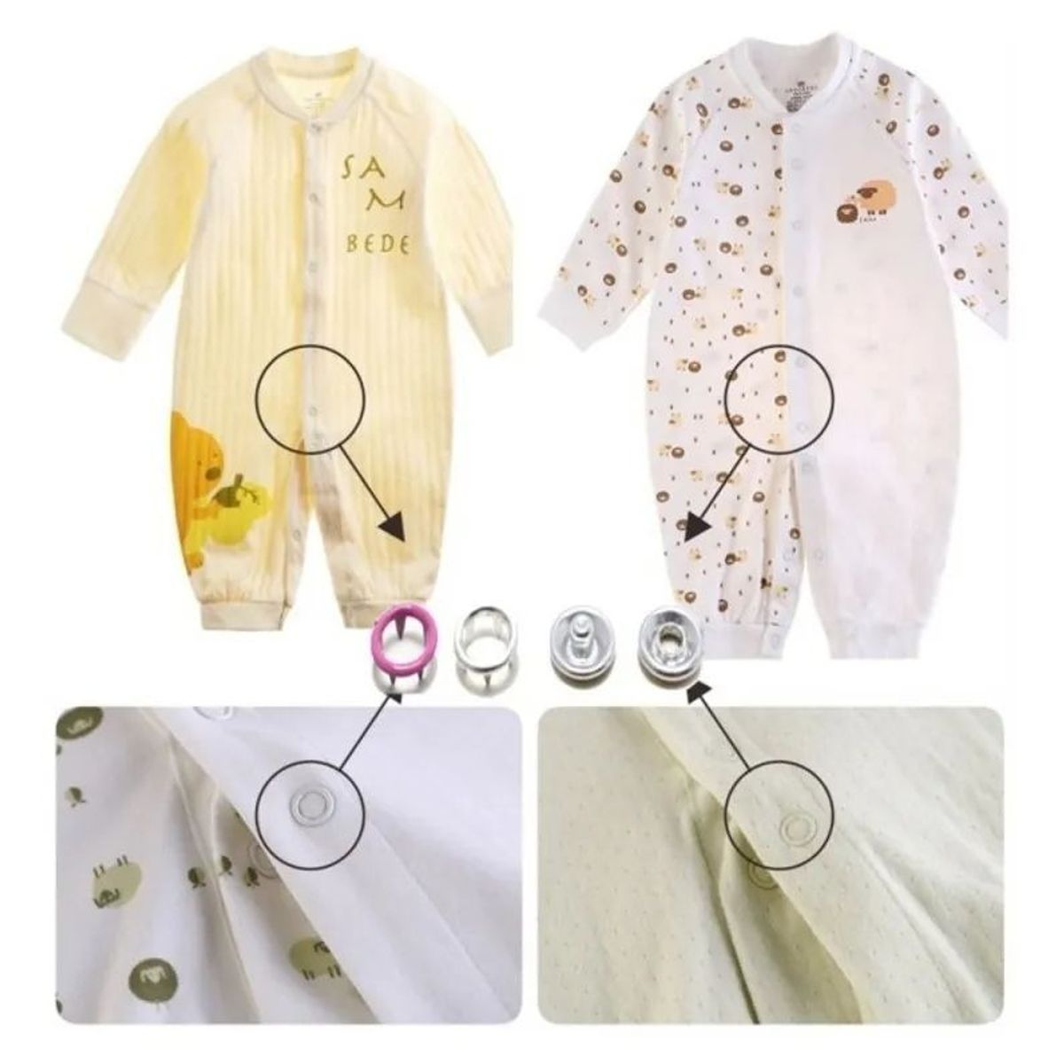 KUANGYE - Pinza Remachadora Para Broches Metalicos Mas 100 Broches