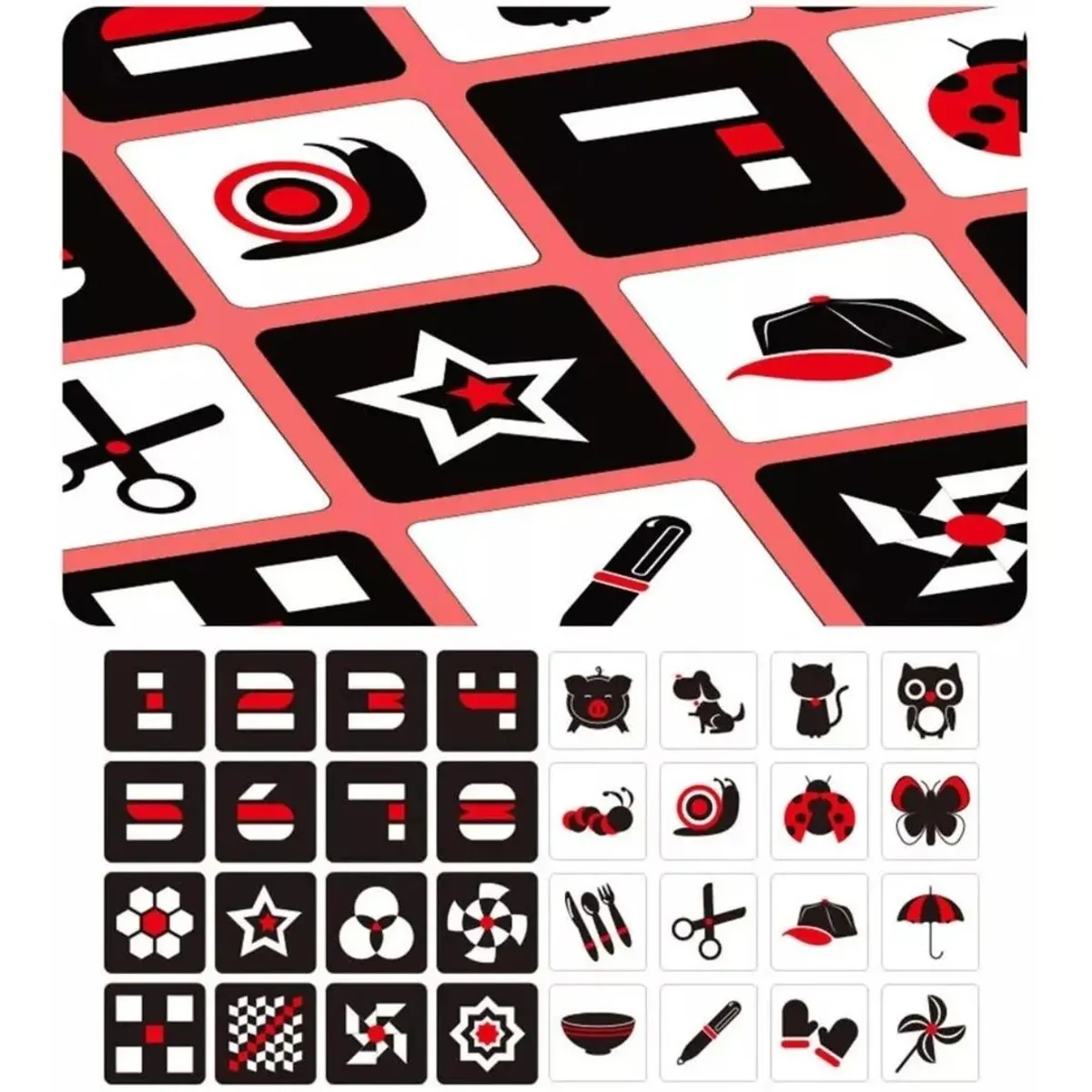 KUANGYE - Tarjetas Estimulación Visual Bebé Alto Contraste Sensorial