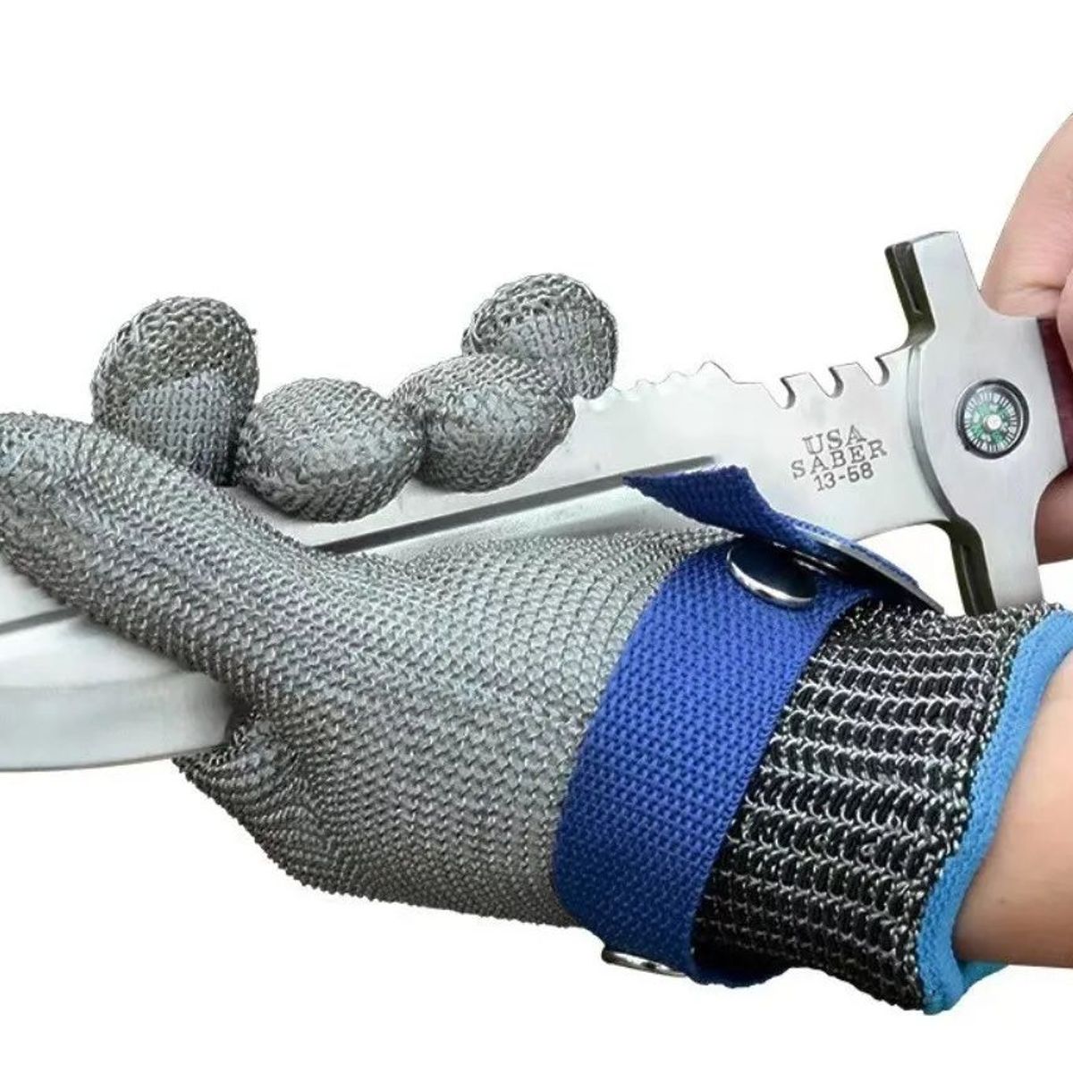 KUANGYE - Guante Acero Inoxidable Pcarnicero Resistentes Al Corte