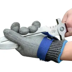KUANGYE - Guante Acero Inoxidable Pcarnicero Resistentes Al Corte