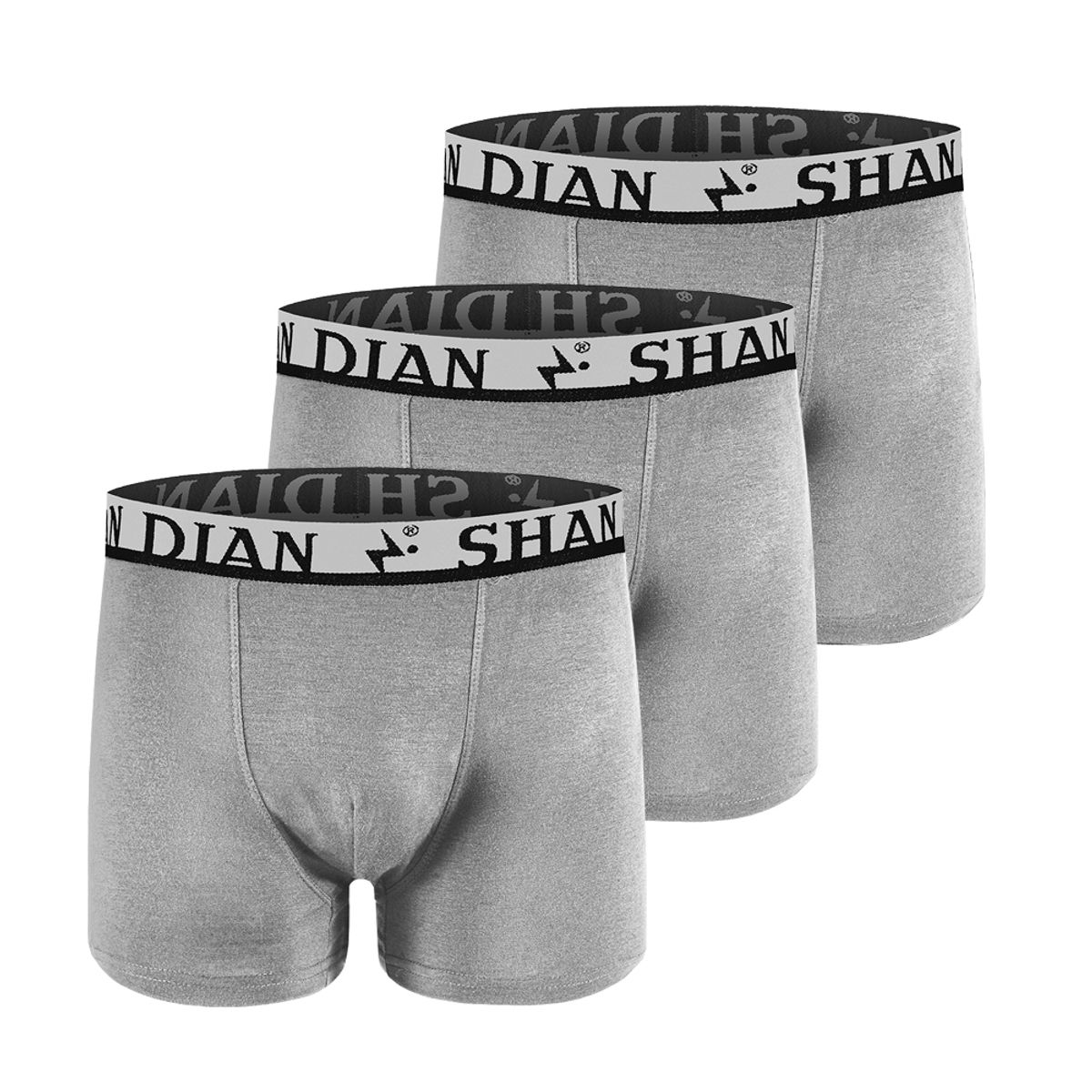 SHANDIAN - SHANDIAN Pack 3 Bóxer Hombre Algodón Calzoncillos Nuevo