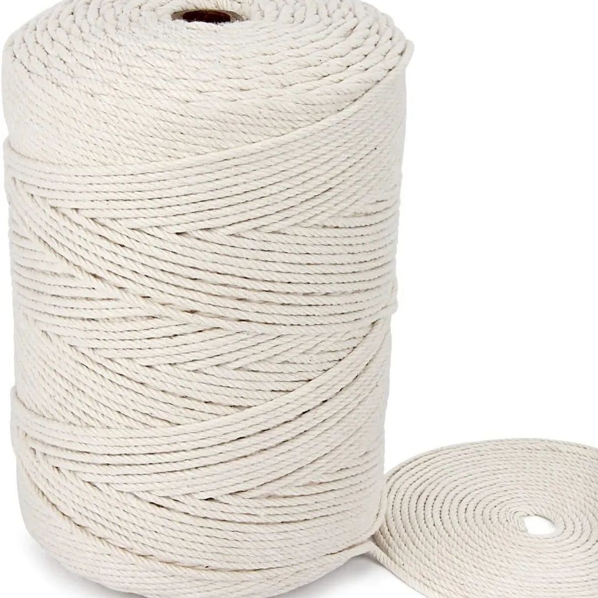 KUANGYE - Cordón Macramé Torcido 3mm 200 Metros 1kg 100% Algodón