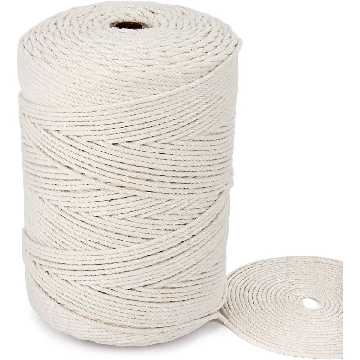 KUANGYE - Cordón Macramé Torcido 3mm 200 Metros 1kg 100% Algodón