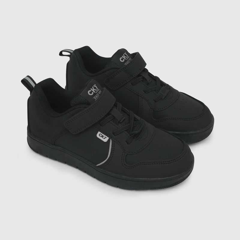 COLLOKY - Zapatilla escolar de niño junior negro (26 a 29)