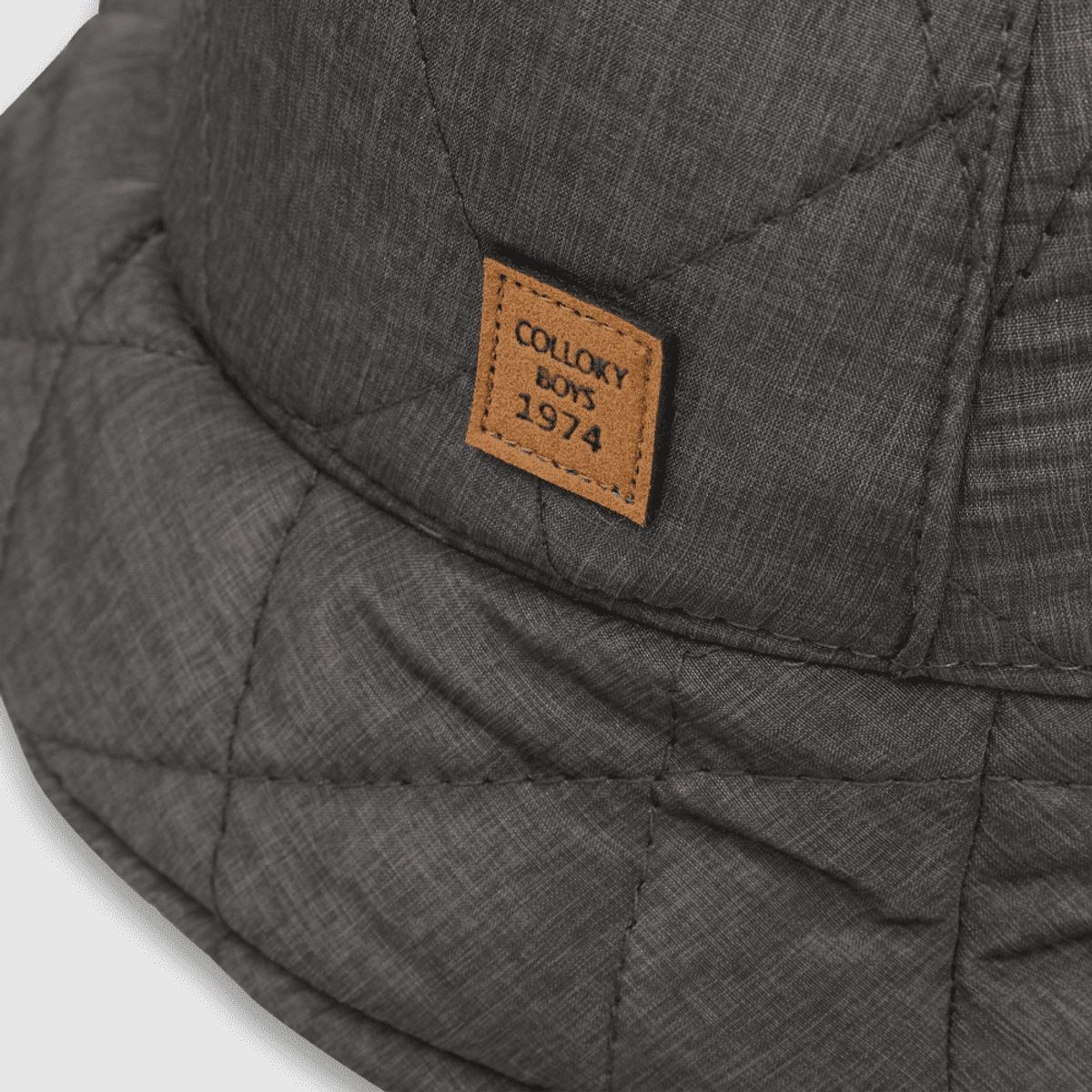 COLLOKY - Sombrero de niño Pescador acolchado gris (2 a 12 años)