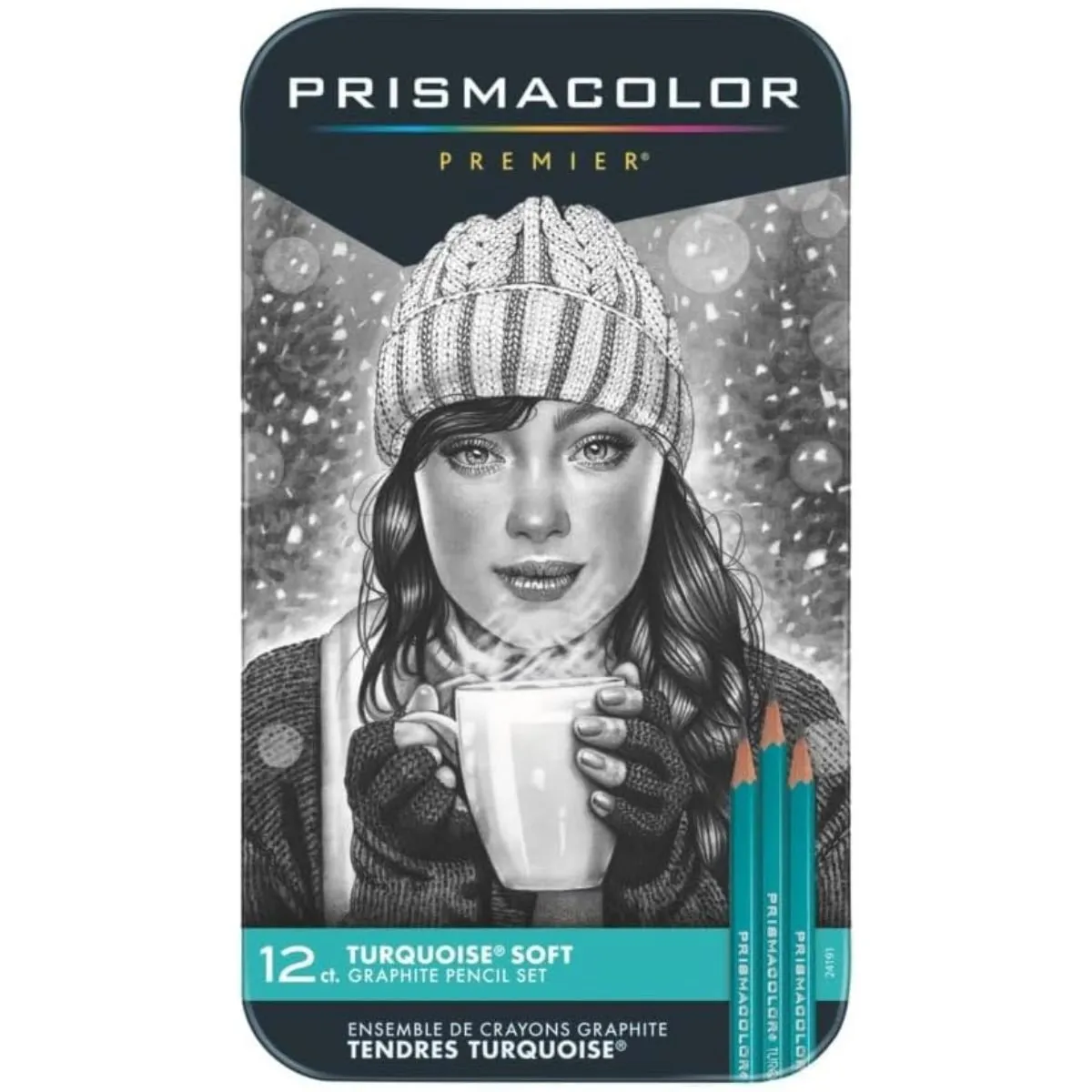 PRISMACOLOR - Lápices Grafito Prismacolor Turquoise 12 Dureza Blanda