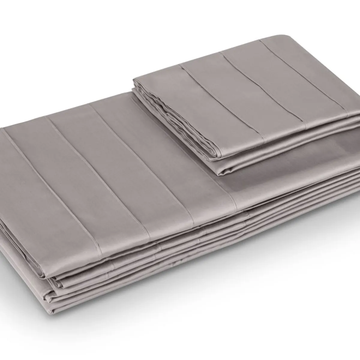 ROSEN - Sábana Rosen 300 Hilos Algodón Lisa Plata Queen