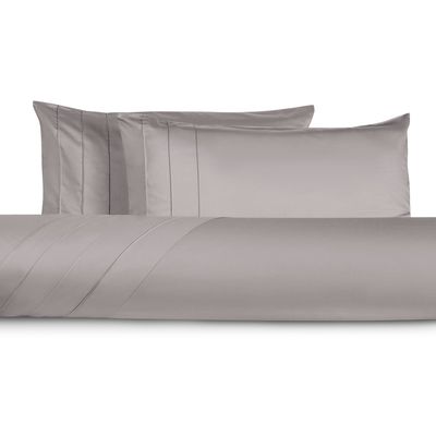 Imagen 2 del producto Sábana 300 Hilos Algodón Lisa Plata Queen