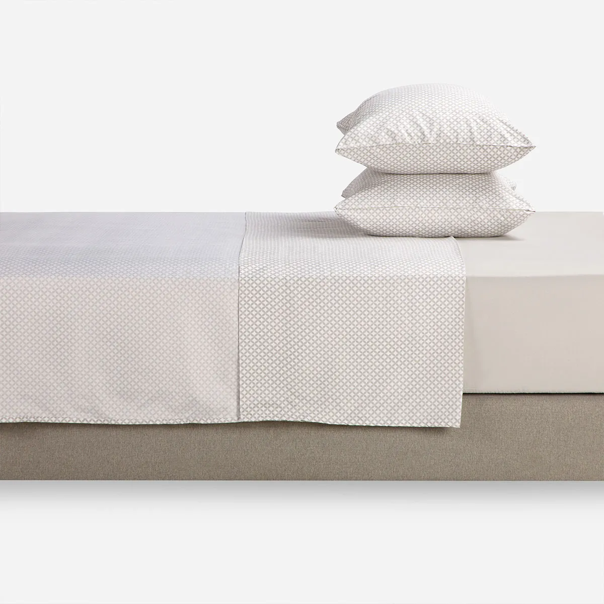 ROSEN - Sábana Rosen Microfibra Estampada Alex Plata 2 Plazas