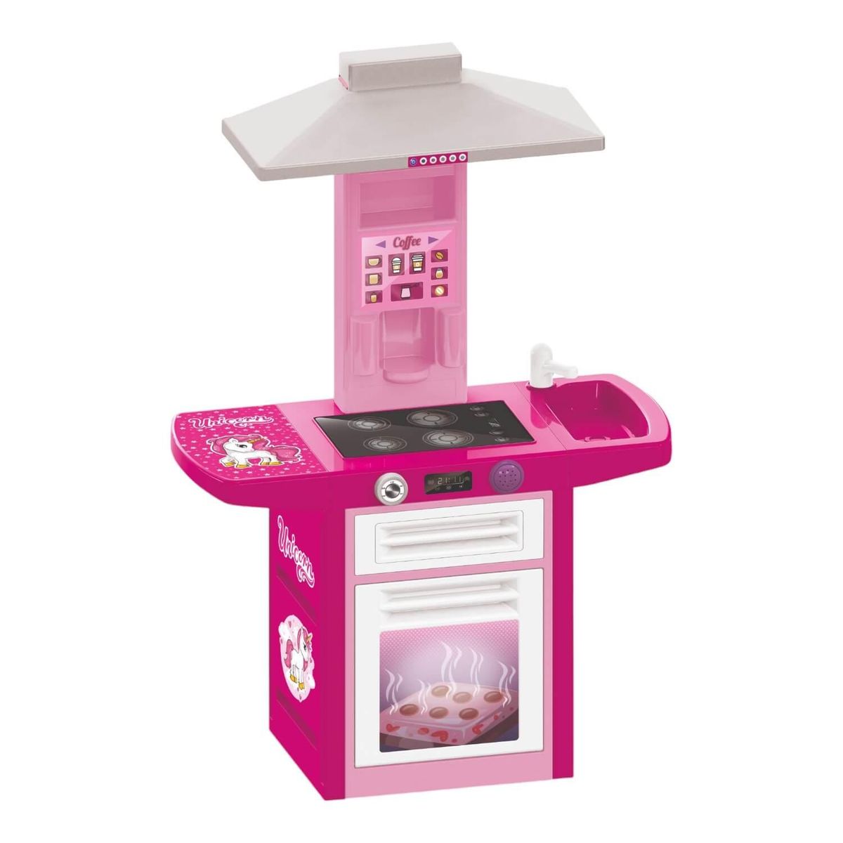 DOLU - Cocina Plastica Unicornio + Accesorios 71x30x100Cms Dolu