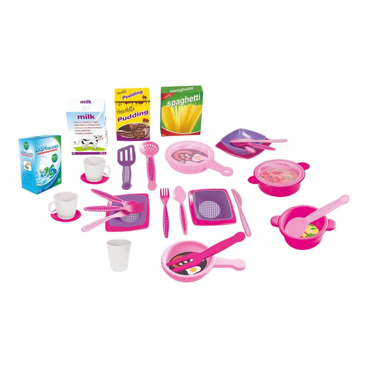 DOLU - Cocina Plastica Doble Unicornio + Extras 109x65x100cm Dolu