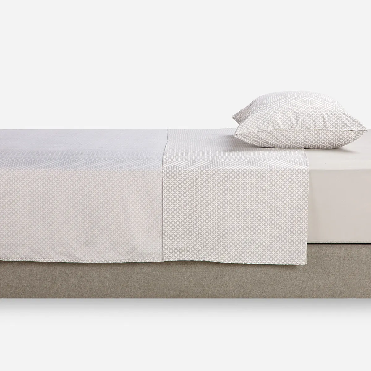 ROSEN - Sábana Rosen Microfibra Estampada Alex Plata 1,5 Plazas