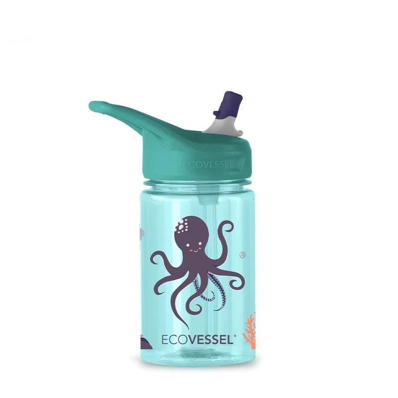 ECOVESSEL - Botella de agua para niños Ecovessel 355 ml The Splash Bajo el Mar.