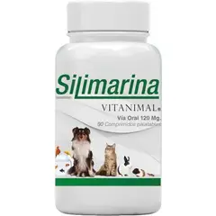 GENERICO - Silimarina Vitanimal 90 Comprimidos Suplemento Perro Y Gato
