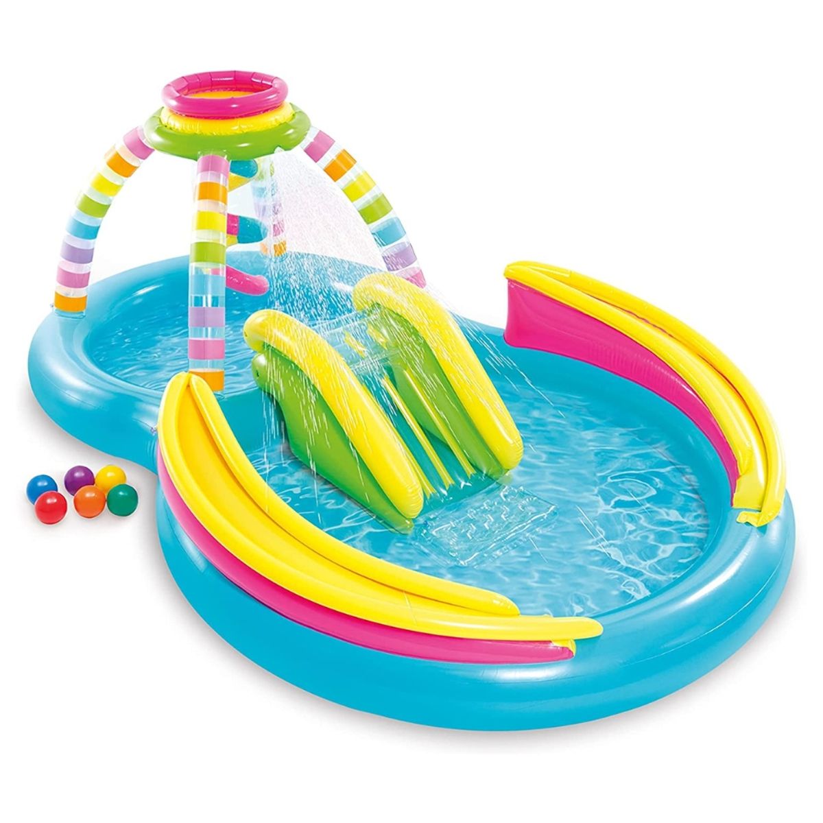 INTEX - Centro de Actividad Inflable Arcoíris Rainbow Funnel