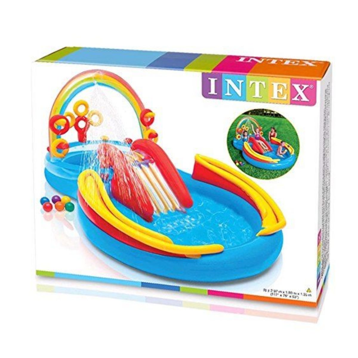 INTEX - Centro de Actividad Inflable Arcoíris Rainbow