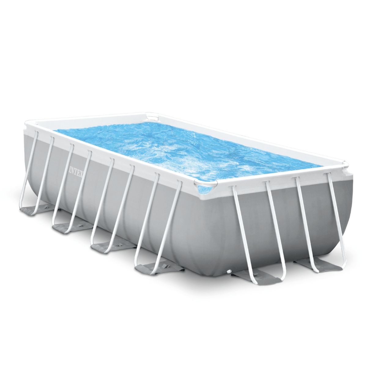 INTEX - Piscina Estructural Prisma Frame Set 400x200x100 Cm  Bomba  Escalera