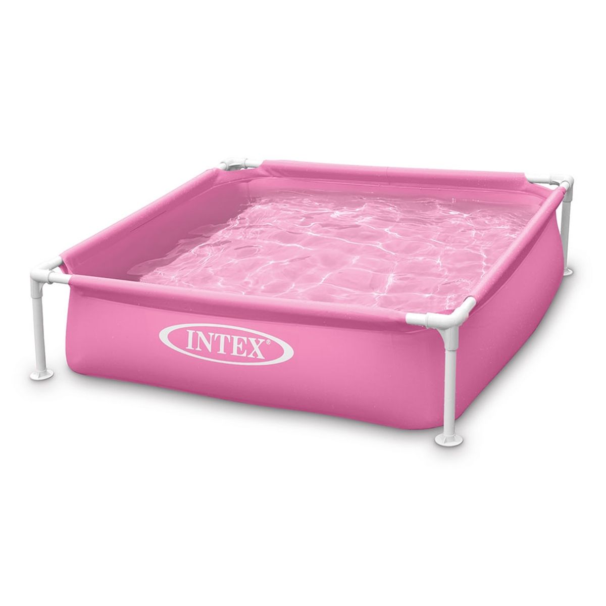 INTEX - Piscina Estructural Mini Frame 122x122x30 Cm Rosada