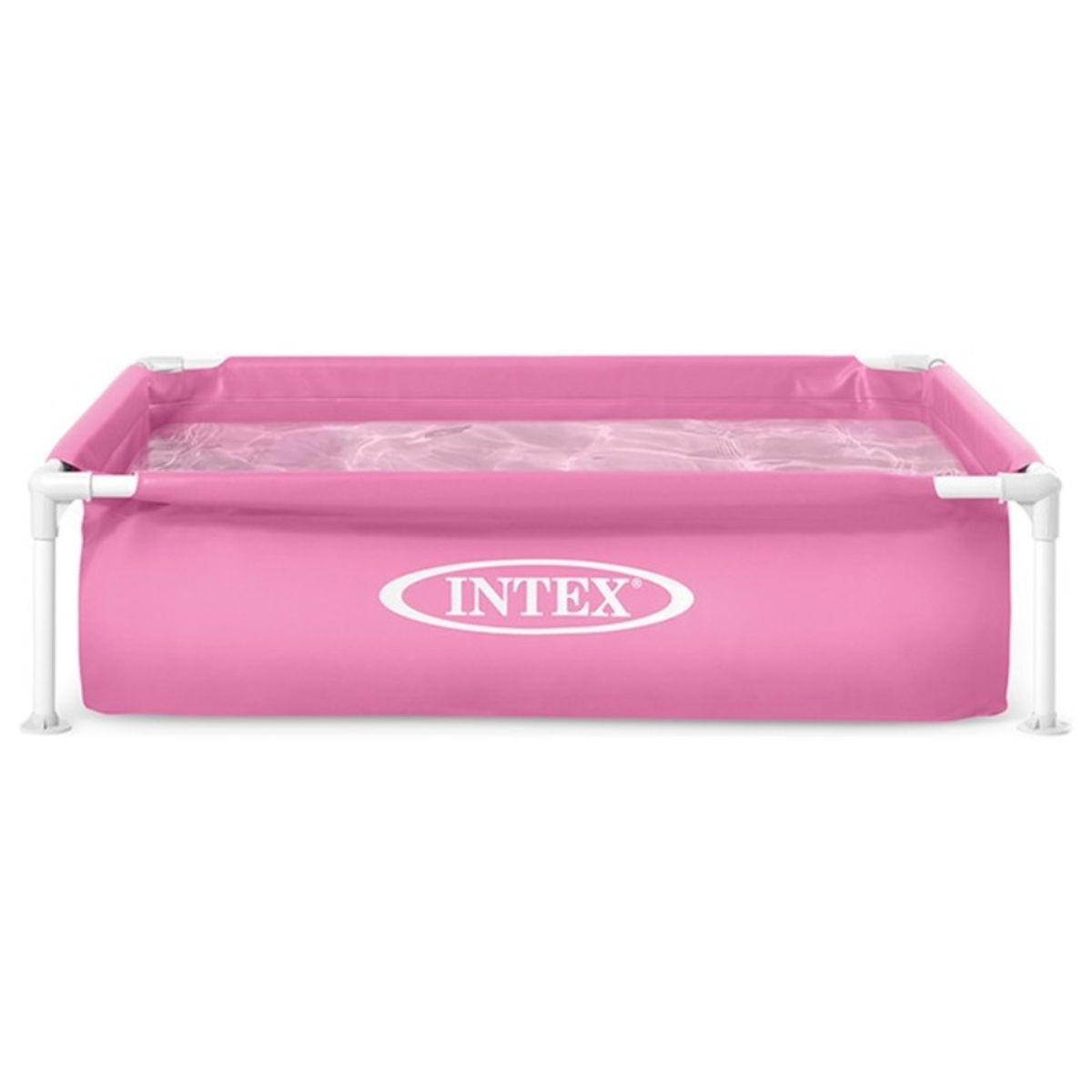 INTEX - Piscina Estructural Mini Frame 122x122x30 Cm Rosada