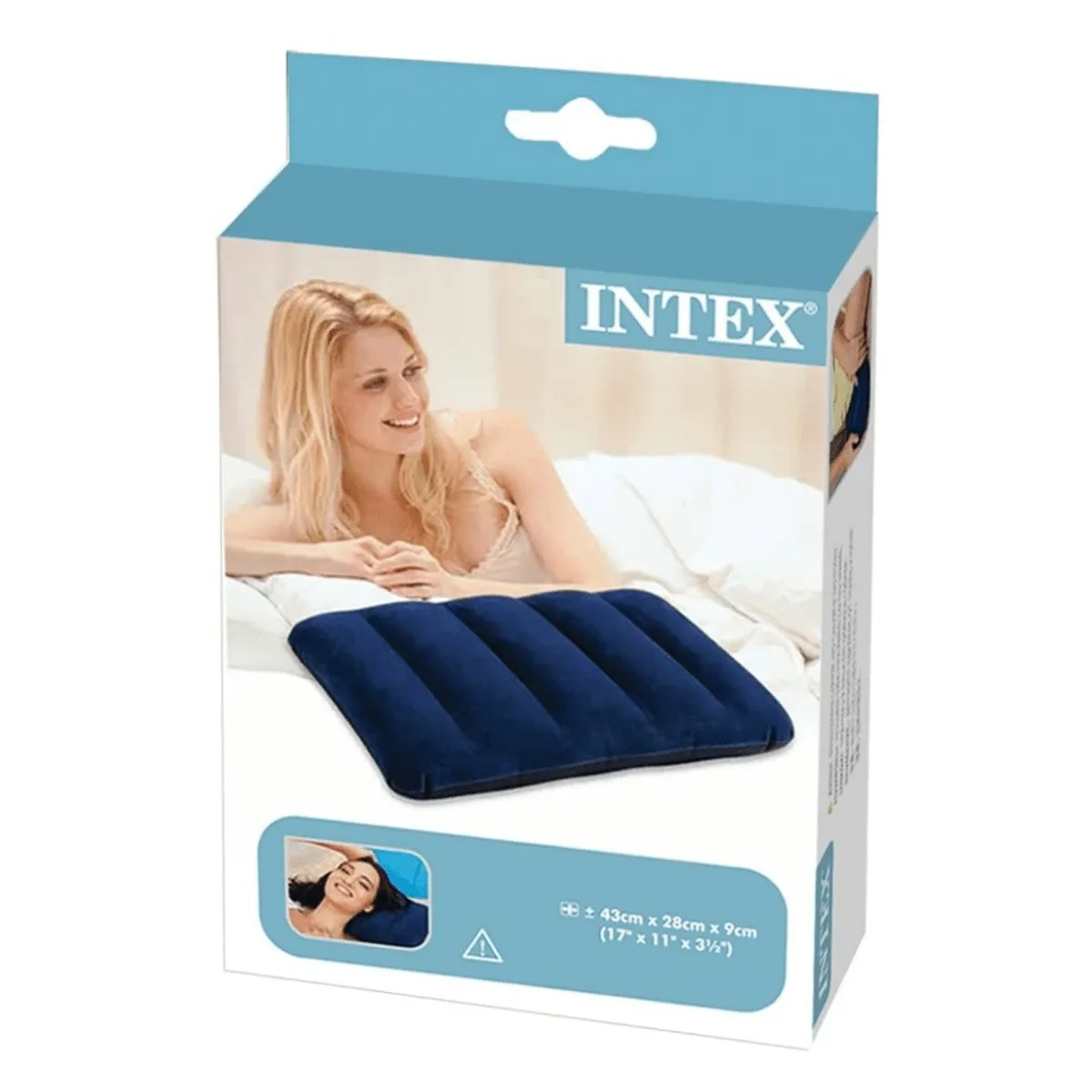 INTEX - Almohada Inflable Azul Marino 43x28x9 Cm