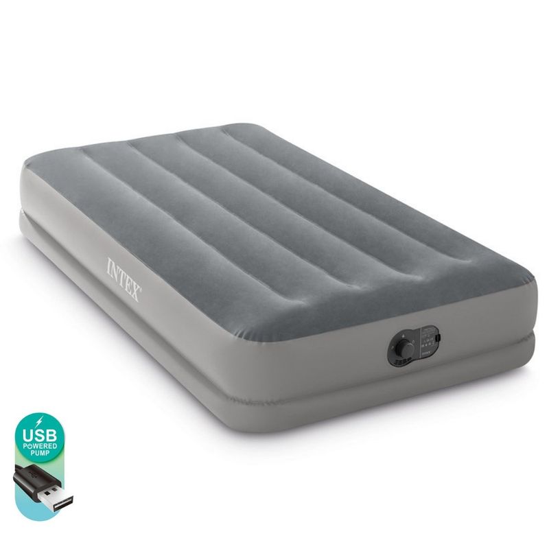 INTEX - Colchón Inflable Eléctrico USB 1,5 Plazas 99x191x30Cm Prestige MidRise