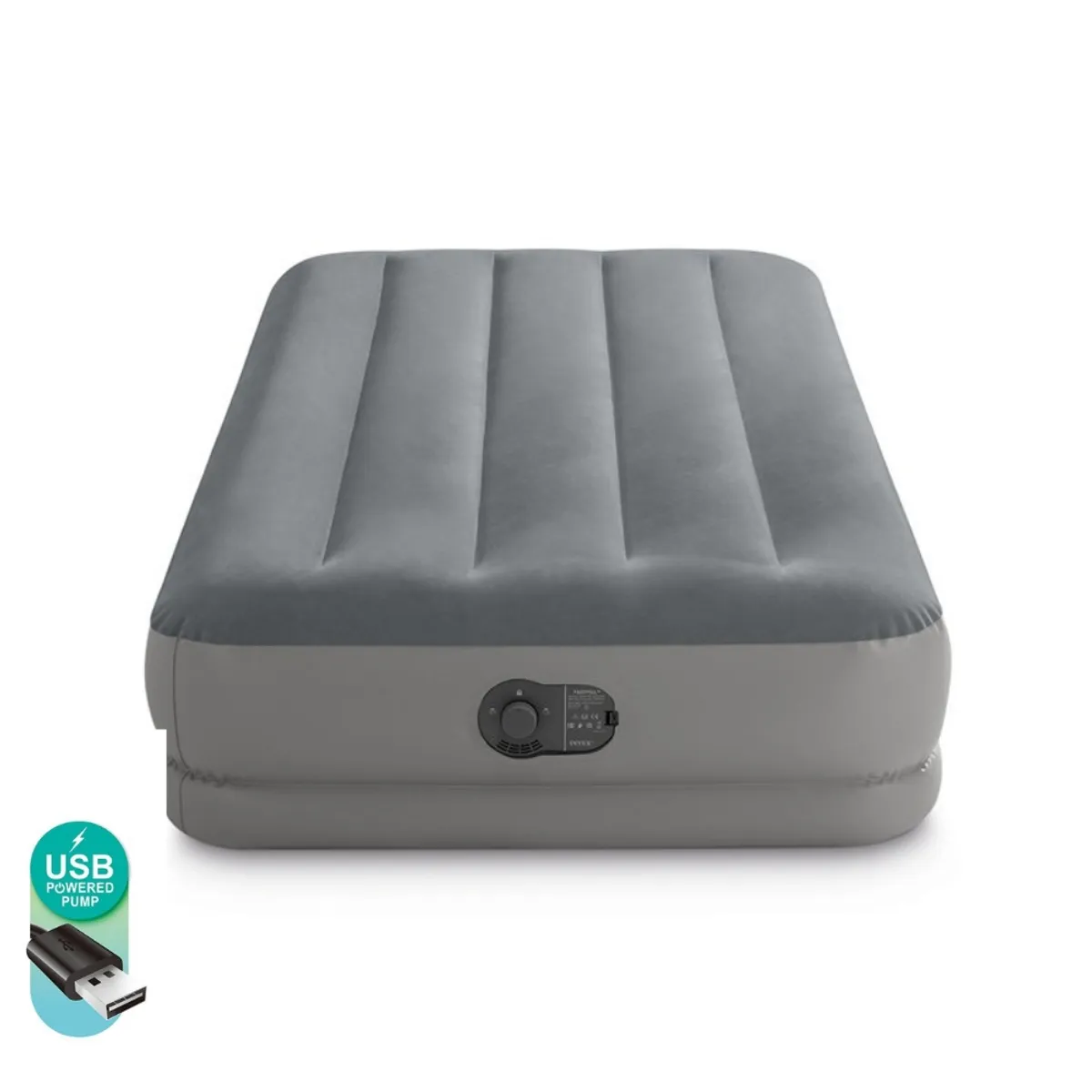 INTEX - Colchón Inflable Eléctrico USB 1,5 Plazas 99x191x30Cm Prestige MidRise