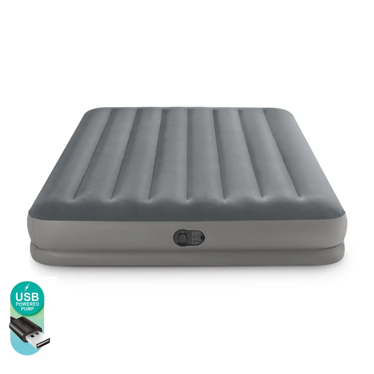 INTEX - Colchón Inflable Eléctrico USB 2 Plazas 152x203x30 Cm Prestige Mid-Rise