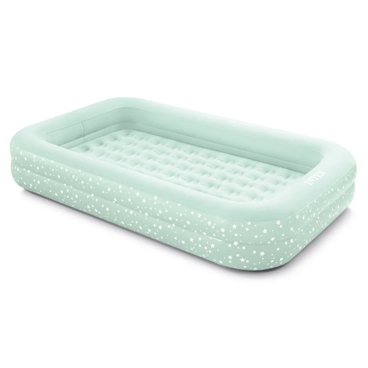 INTEX - Colchón Inflable 1 Plaza Niño 107x168x25 Cm Kidz Travel Gris