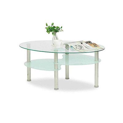 Imagen 2 del producto Mesa de Centro de Vidrio Templado Ovalado 023 T704543
