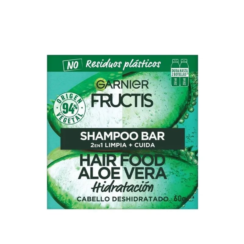 GARNIER - Shampoo En Barra Hair Food Aloe Fructis 60g