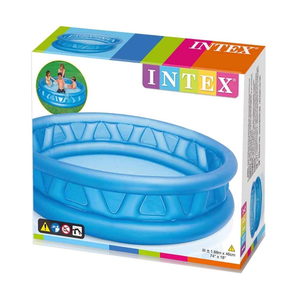 INTEX - Piscina Niño Inflable Soft Side 188x46 Cm