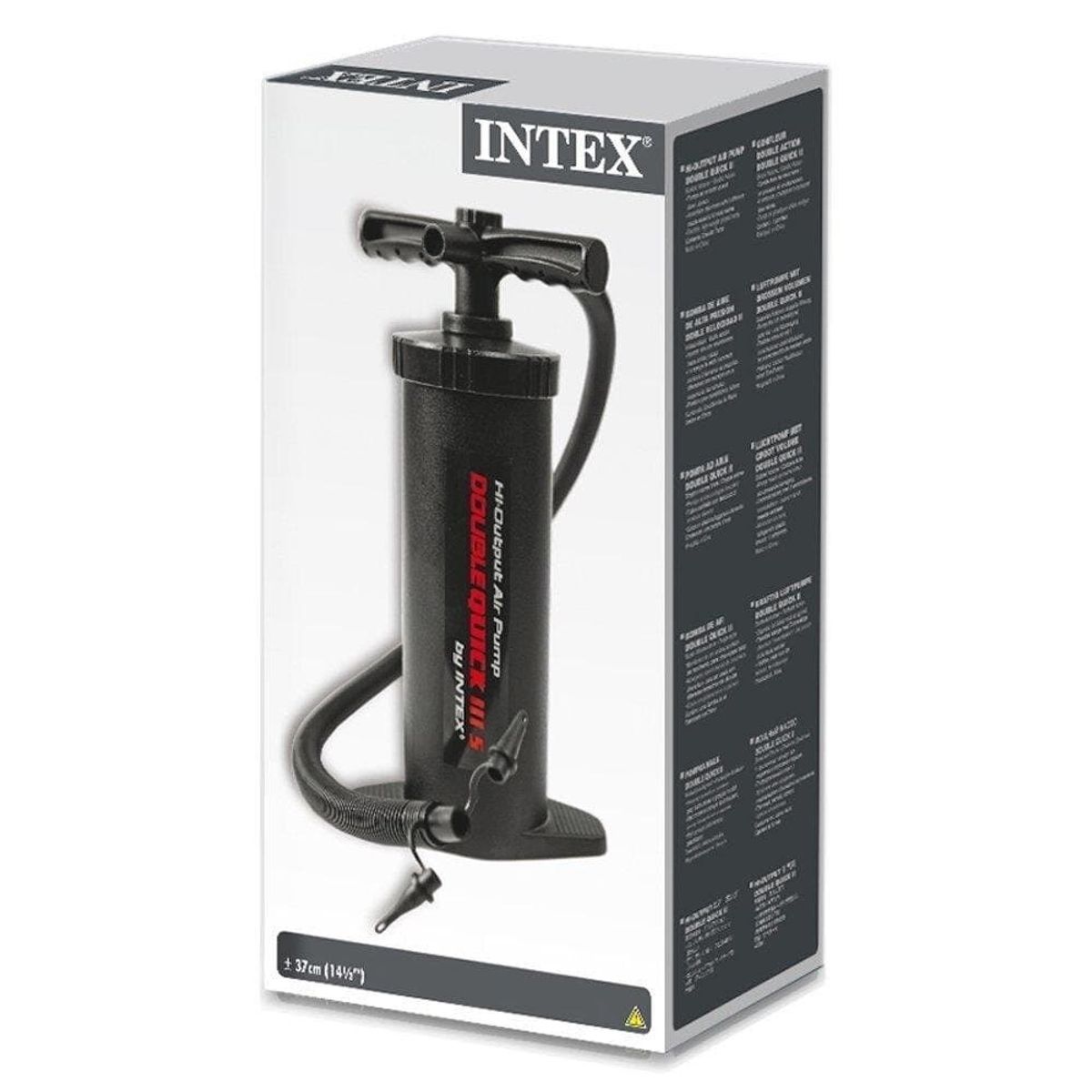 INTEX - Inflador Manual Infla y Desinfla Doble Velocidad Double Quick III S