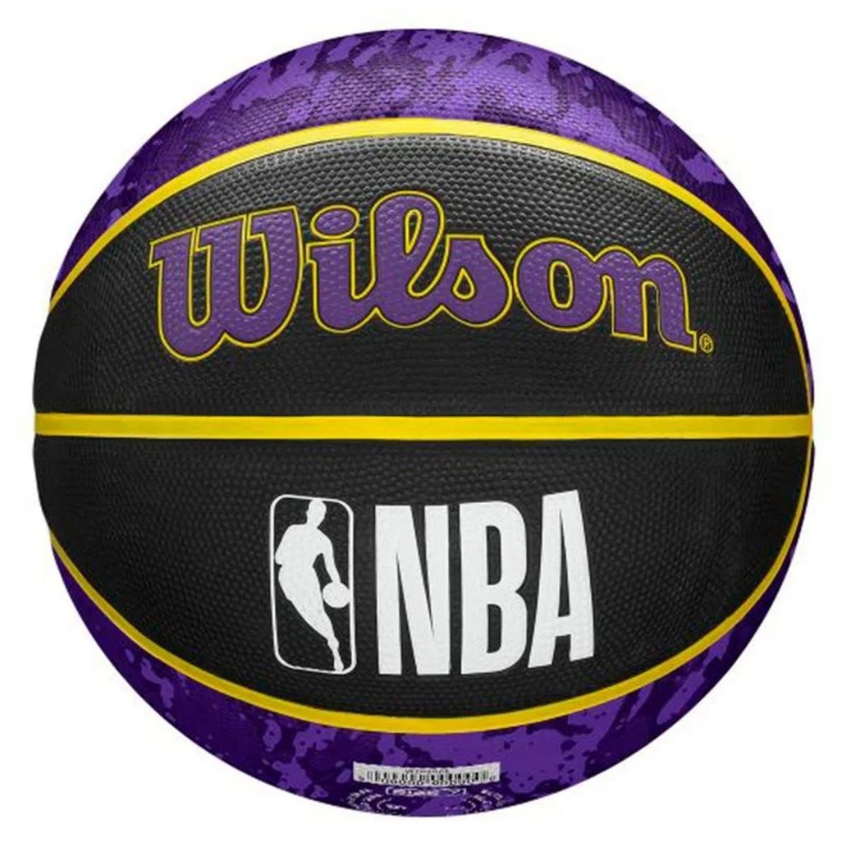 WILSON - Balón Basketball NBA Tidye Los Angeles Lakers Tamaño 7