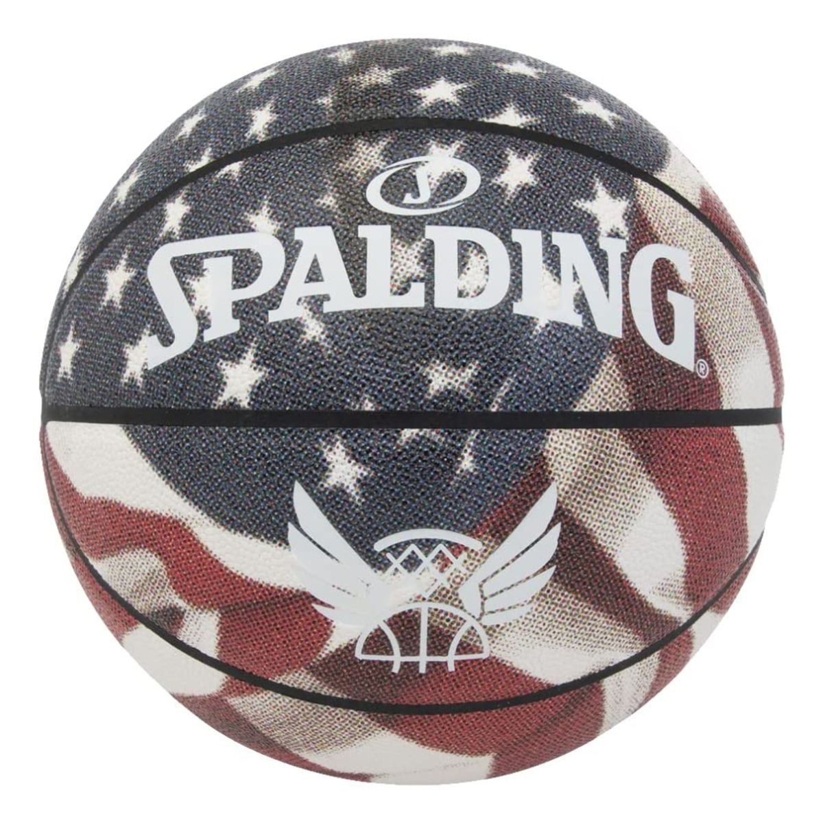 SPALDING - Balón Basketball Trend Stars Stripes Tamaño 7 USA
