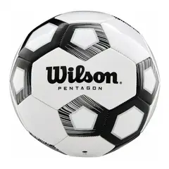 WILSON - Balón Futbol Pentagon Tamaño 5 Negro