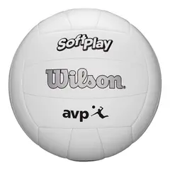 WILSON - Balón Volleyball Soft Play AVP Tamaño 5 Blanco