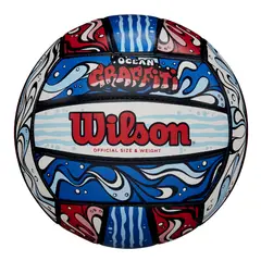 WILSON - Balón Volleyball Ocean Graffiti Tamaño 5 Azul