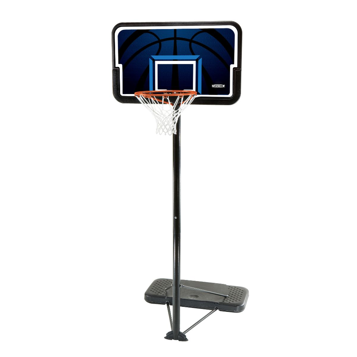 LIFETIME - Aro de Basketball Portátil Tablero Polietileno 112 x 69 cm 44″ Altura Oficial Telescópico