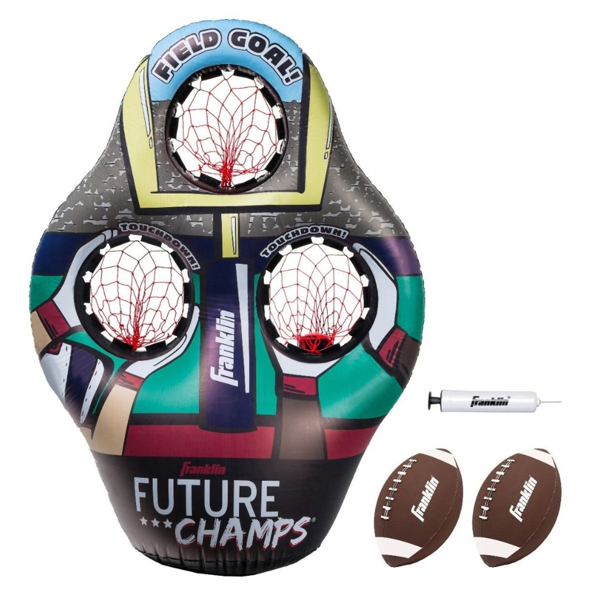 FRANKLIN - Target Inflable Fútbol Americano 3 Hoyos 3 Holes Inflatable Target