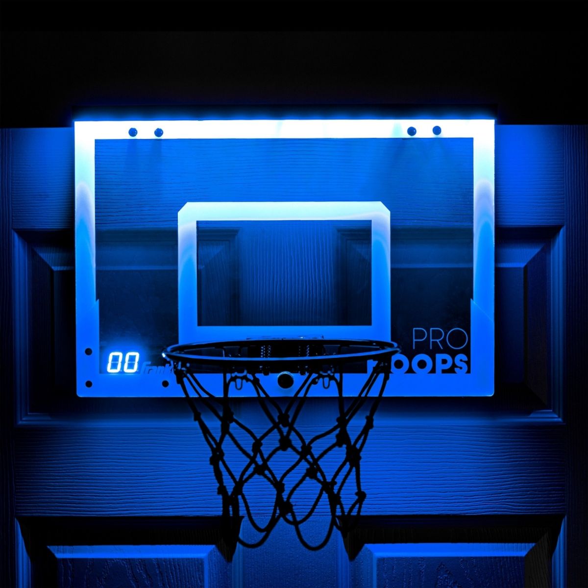 FRANKLIN - Tablero de Basketball de Puerta Luces LED 46 x 30 cm Pro Hoops LED