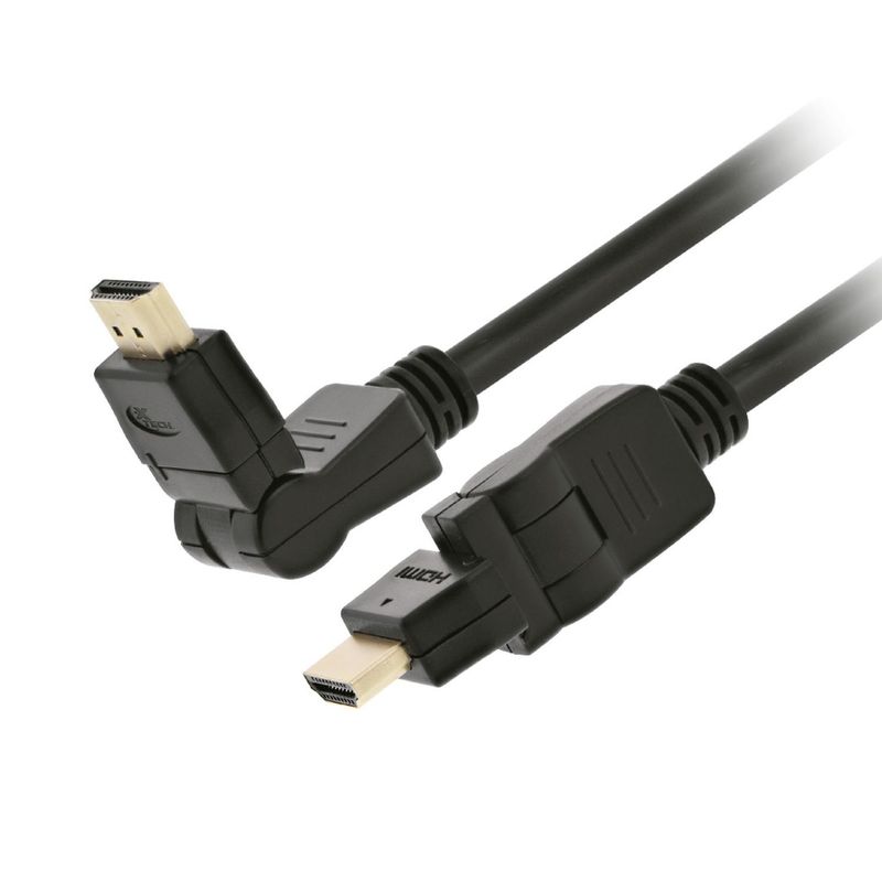 XTECH - Cable HDMI Giratorio 1,80Mts Macho/Macho Xtech XTC-606 Negro