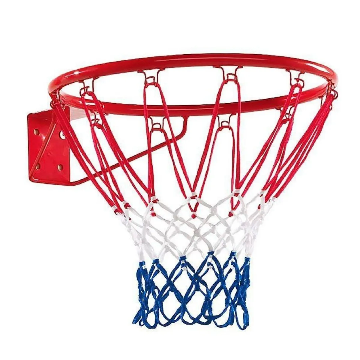 BAMO - Aro de Basketball Tamaño Oficial 45 cm Acero 16 mm Rojo