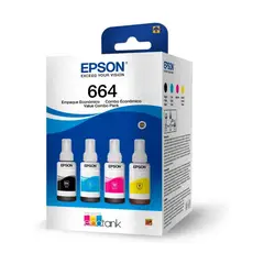 EPSON - Pack 4 Tintas 664 - 4 Colores L121/l200/l310
