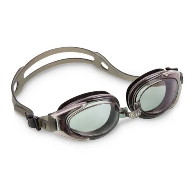 INTEX - Lentes de Agua Anteojos Natación Water Sport Goggle Gris Negro