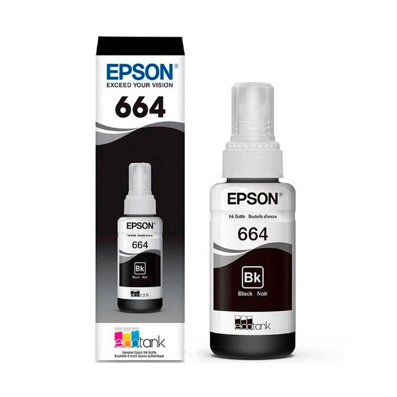 EPSON - Botella De Tinta Impresora Epson L120 - T664 De 70ml Negro