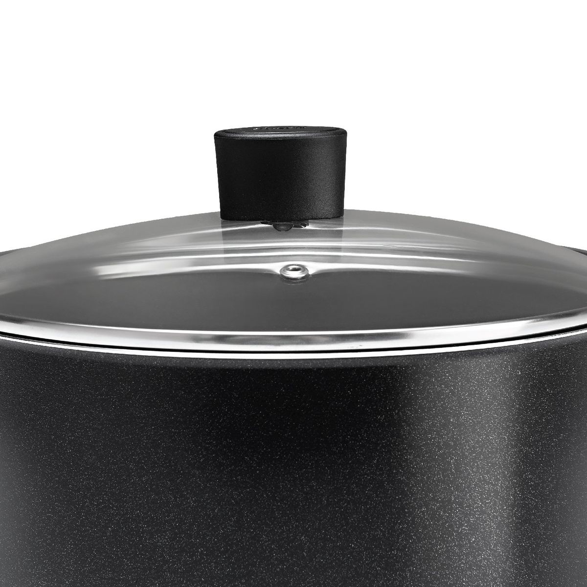 BRINOX - Cacerola Con Tapa Brinox Negro Ebony 24 cm 4.5 l