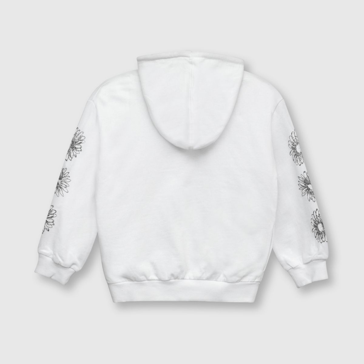 COLLOKY - Polerón de niña flores blanco (2 a 12 años)