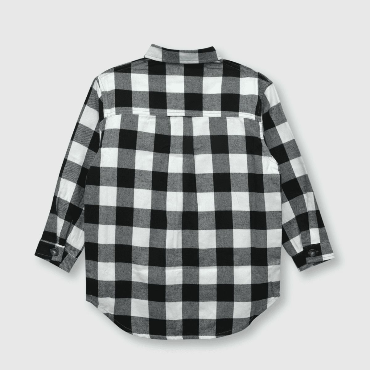 COLLOKY - Blusa de niña cuadros negra (2 a 12 años)