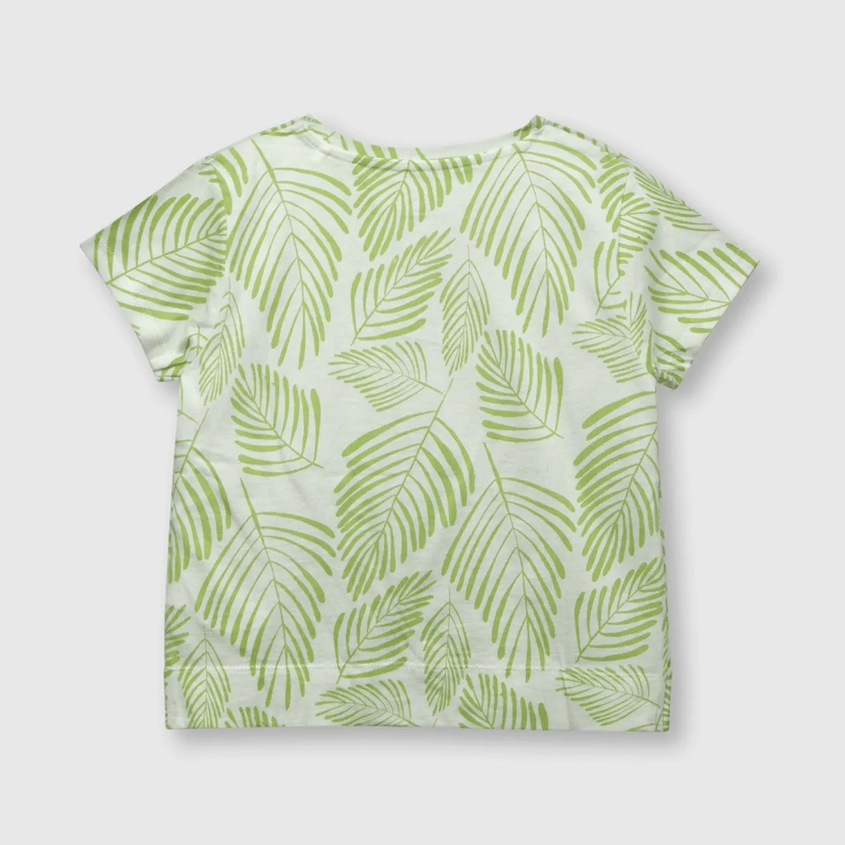 COLLOKY - Polera de niña tropical blanca (2 a 12 años)